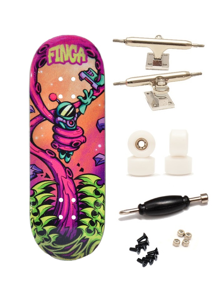 Finga dřevěný fingerboard profesionální - Design - Space