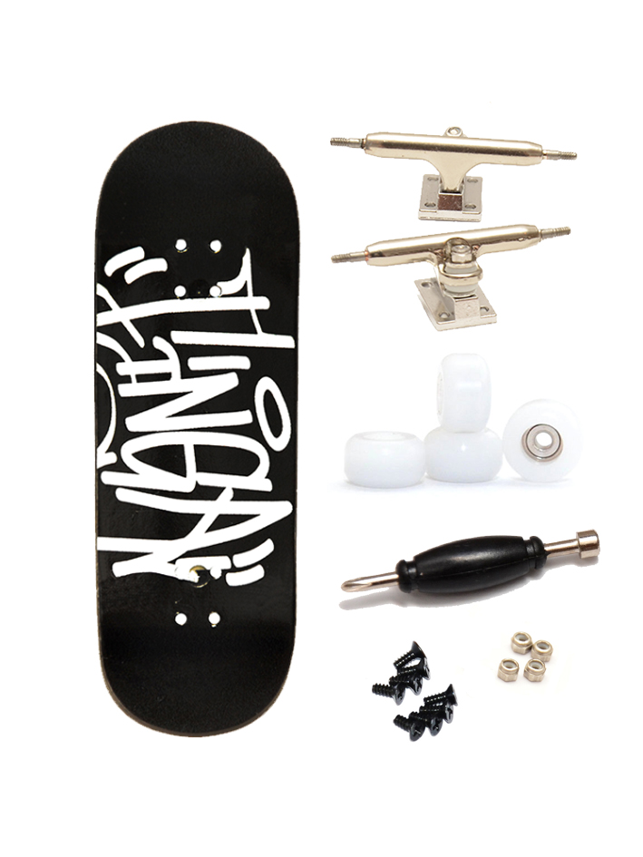 Finga dřevěný fingerboard - Design - Tag černá
