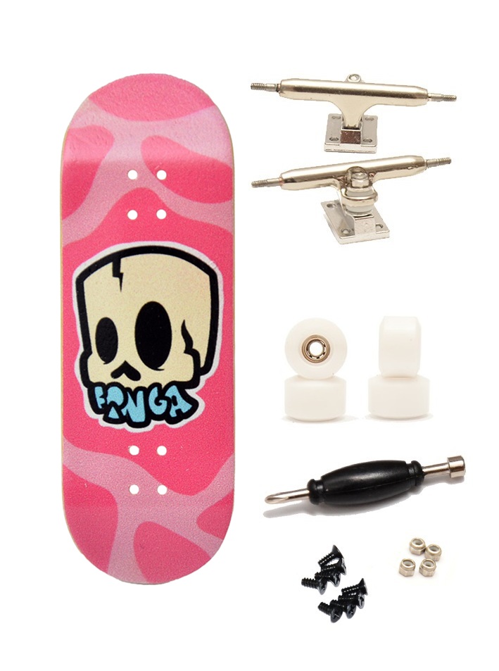 Finga dřevěný fingerboard profesionální - Design - Skull crusher