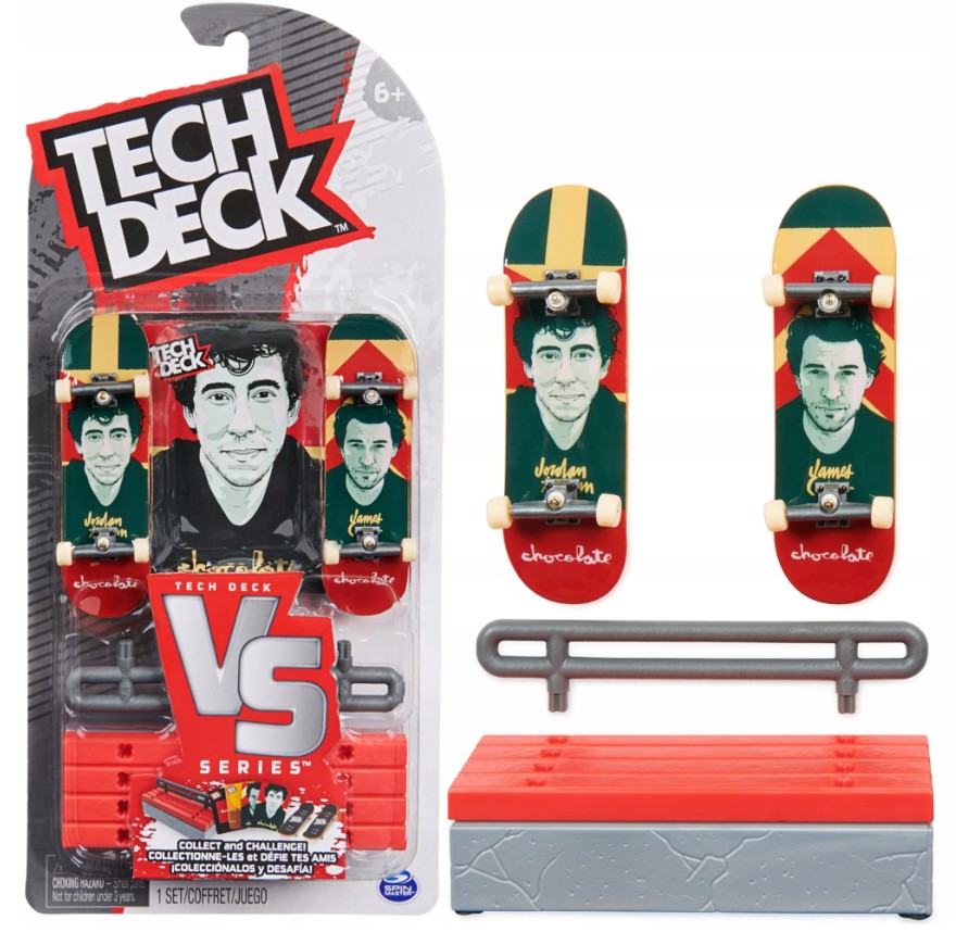 Tech Deck - Dvojbalení s překážkou - Chocolate