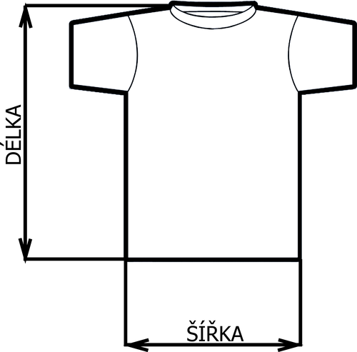 Finga tričko - černá