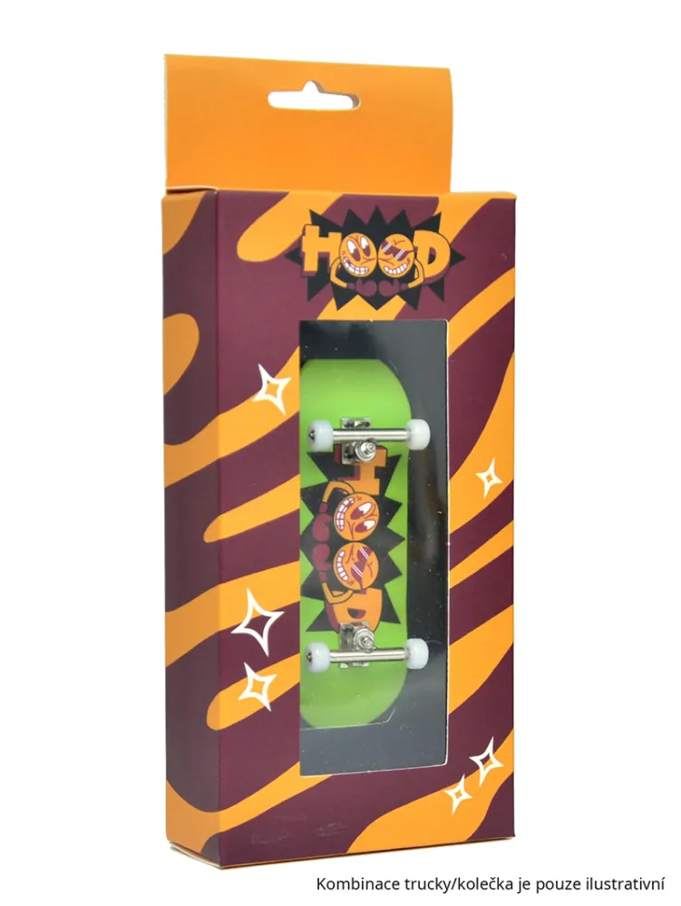 HOOD komplet - Logo - zelená 32mm