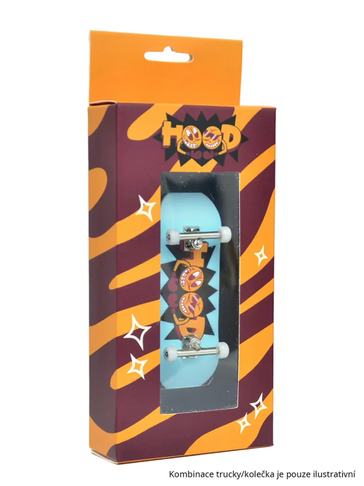 HOOD komplet - Logo - tyrkysová 32mm