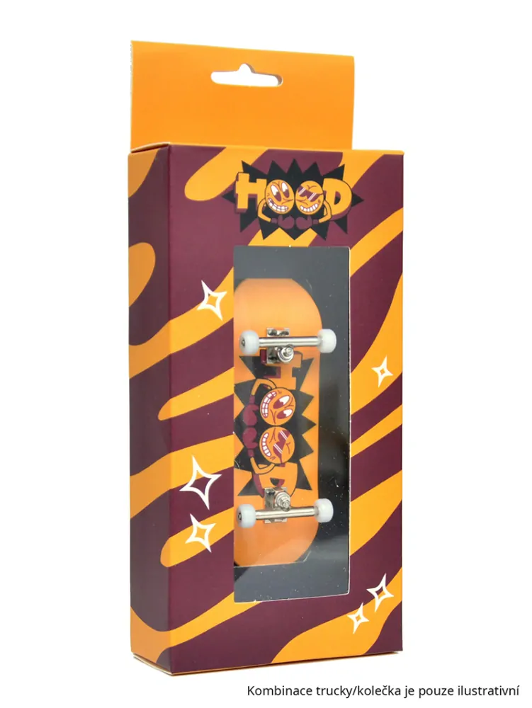 HOOD komplet - Logo - oranžová 32mm
