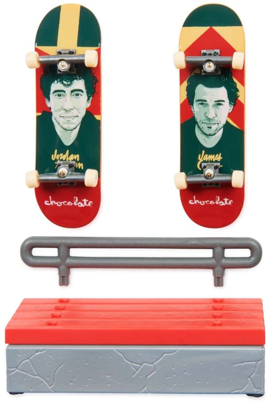 Tech Deck - Dvojbalení s překážkou - Chocolate