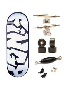 Finga dřevěný fingerboard profesionální - Design DIP - Graf bílá