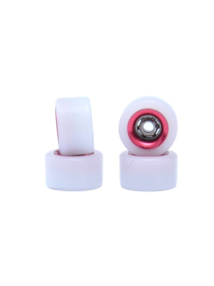 Fingerboard kolečka Dual - bílá/červená