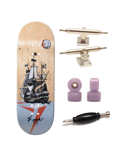 Finga dřevěný fingerboard profesionální - Design - Loď přírodní