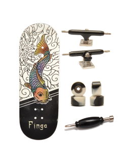 Finga dřevěný fingerboard profesionální - Design - Kapr