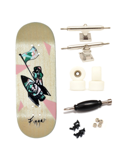 Finga dřevěný fingerboard profesionální - Design - Astronaut 34mm