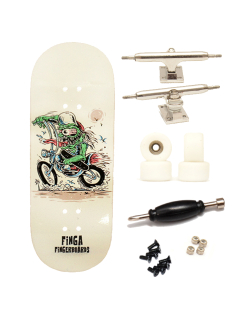 Finga dřevěný fingerboard profesionální - Design - Biker 34mm