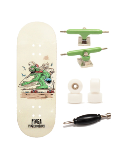 Finga dřevěný fingerboard profesionální - Design - Surfer