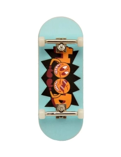HOOD dřevěný fingerboard - Logo - tyrkysová 34mm