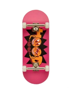 HOOD dřevěný fingerboard - Logo - magenta 34mm