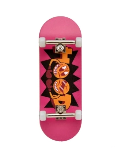 HOOD dřevěný fingerboard - Logo - magenta 32mm