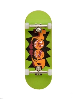 HOOD dřevěný fingerboard - Logo - zelená 32mm