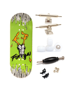 Finga dřevěný fingerboard - Design - Jelen zelený