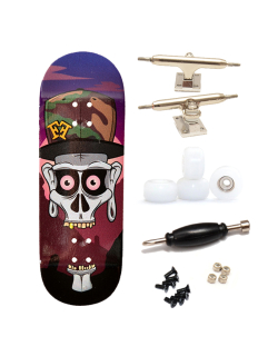 Finga dřevěný fingerboard - Design - Lebka