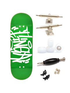 Finga dřevěný fingerboard - Design - Tag zelená