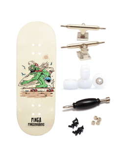 Finga dřevěný fingerboard - Design - Surfer