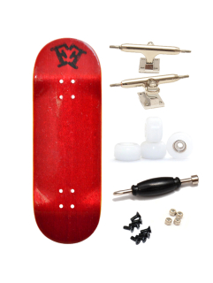 Finga dřevěný fingerboard - Minilogo - červená