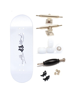 Finga dřevěný fingerboard - Design DIP - God's touch bílá